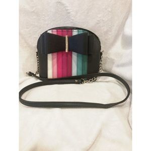 Betsey Johnson Mod Faux Leather Crossbody Purse